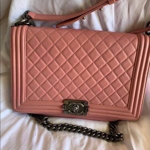 Chanel Extra large quilted boy bag